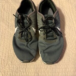 Nike Gray and White Knit Sneakers